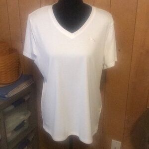 Women's Under Armour White V-Neck Top #198